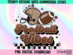 football vibes png, football sublimation design, retro footb