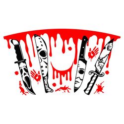 horror movie character knife svg, halloween horror fan svg