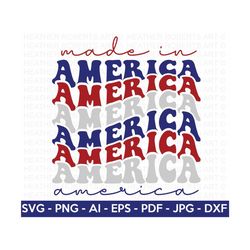 Made in America SVG, 4th of July SVG, July 4th svg, Fourth of July svg, Independence Day Shirt, Cut File Cricut, Silhoue
