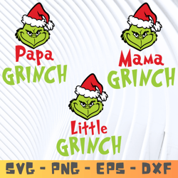 grinch family svg , grinchmas svg, grinch character svg ,cartoon svg bundle, grinch cutting files , grinch layered files