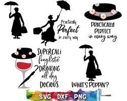 mary poppins quotes svg, mary poppins layered svg, mary poppins cut file, mary poppins clipart