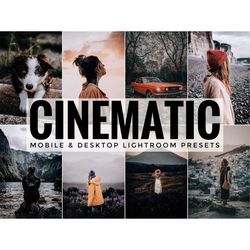 14 Mobile Lightroom Presets, CINEMATIC Presets, Blogger Presets, Instagram Presets, Lightroom Presets, Lifestyle Presets