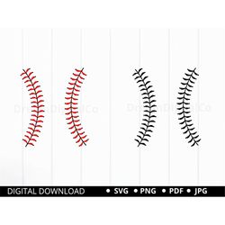 baseball svg, baseball stitches, softball, baseball threads, baseball lace, sports, png, vector, cricut, silhouette,digi