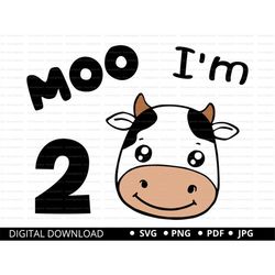 cow birthday boy svg, cow svg, cow face svg, cow head svg, toddler cow svg, cute cow clipart, farm animal svg, cow birth