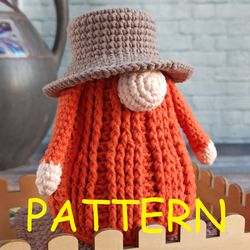 crochet pumpkin gnome pattern pdf halloween gnome crochet pattern