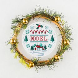 Noel Sampler Cross Stitch Pattern