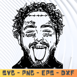 post malone svg ,post malone character, post malone svg bundle, post malone cutting files . layered files