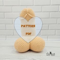 cute penis amigurumi crochet pattern