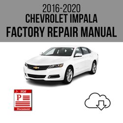 chevrolet impala 2016-2020 workshop service repair manual download