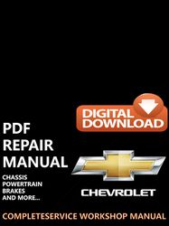 chevrolet luv d-max ra official repair manual service workshop pdf 2005- 2006 2007 2008 2009 2010 2011 2012