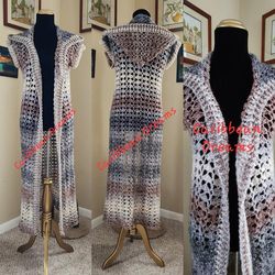 elegant hooded duster