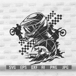 Motorcross Scene svg | Motorcycle Clipart | Biker Dad Shirt png | Motorbiker dxf | Extreme Sports Cutfile | Big Bike Ral