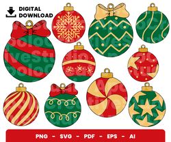 bundle layered svg, christmas ball svg, christmas svg, digital download, clipart, png, svg, cricut, cut file