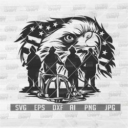 us patriotic fire fighter scene svg | fire fighter svg | patriotic fireman svg| fire fighter png | fire fighter cutfile|