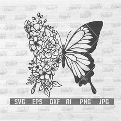 floral butterfly svg | butterfly svg | floral animal svg | flower svg | flower and butterfly svg | floral animal shirt s