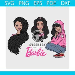 black barbie svg bundle, trending svg, barbie svg, black barbie sv, afro barbie svg, barbie doll svg, black barbie beaut