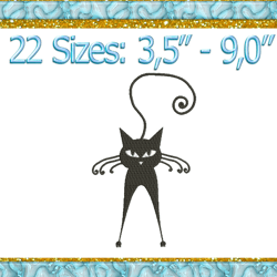 cat machien embroidery design instant download