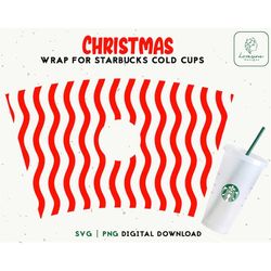 christmas svg cup, christmas pattern wrap svg, full wrap svg, 24oz venti cold cup svg, instant download