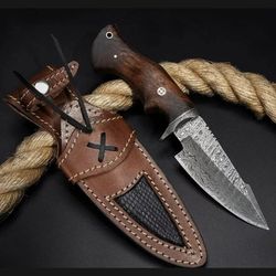 bowie knfie, handmade bowie steel aged knife, bowie spring knife, hand forged bowie knife