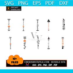 10 files svg for halloween porch sign banners, halloween porch sign banners bundle files svg