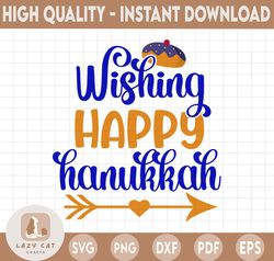 Wishing Happy Hanukkah SVG | Chanukah PNG, Funny Hanukkah, Jewish, Star of David, Menorah, Holiday, Kids T png Mug