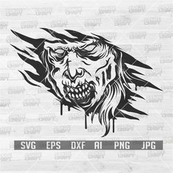 monster zombie svg | zombie svg | zombie clipart | zombie cutfile | halloween svg | spooky svg | creepy svg | horror svg