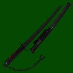 bleach ichigo tensa zangetsu bonkai anime sword with scabbard