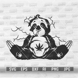 sloth smoking joint svg | sloth svg | sloth png | sloth clipart | sloth cutfile | smoking weed svg | cannabis svg | mari