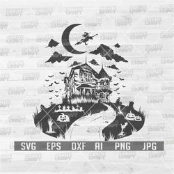 haunted house svg | halloween svg | haunted house png | halloween clipart | halloween cutting file | horror svg | boo sv