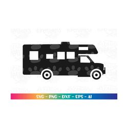 rv svg rv truck car clipart svg printable decal iron on svg cut cutting file silhouette cricut cameo instant download ve
