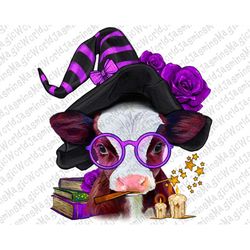 halloween calf png sublimation design, halloween themed barnyard animals png, halloween animals png,halloween cow png, i