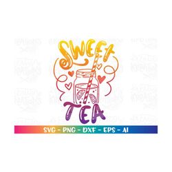 sweet tea southern sweet tea svg cute mason jar baby onesie print shirt cut file silhouette cricut studio  download vect