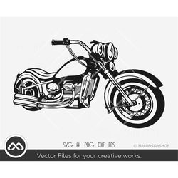 motorcycle svg motor - motorcycle svg, clipart, biker svg, racing svg, cut file, png, dxf, vector