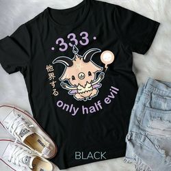 pastel goth 333 only half evil t shirt kawaii baphomet - unisex form t-shirt