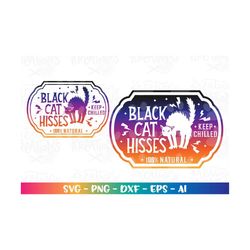 halloween potion labels svg black cat hisses blackcat bottles color print cut file cricut silhouette download vector png