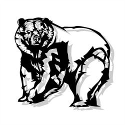 bear svg, digital file bear for printing on t-shirts, file for paper cutting, dxf, png, dxf, bear clip art