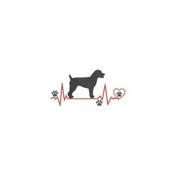 Embroidery file heartbeat Jack Russell 13x18 frame machine embroidery dog dog breed breed dog family dog terrier