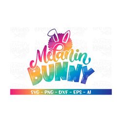 melanin bunny svg cute bunny ears afro clipart printable decal iron on tee design cricut silhouette instant download vec