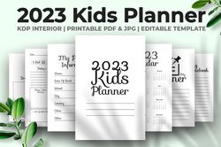 2023 kids planner kdp interior