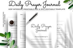 daily prayer journal kdp interior