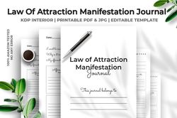 law of attraction manifestation journal kdp interior