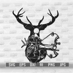 deer bow hunting svg | deer hunting svg | deer svg | antler svg | deer hunting clipart | hunting png | deer hunting cutf
