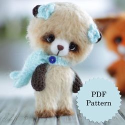 pattern crocheted bear pdf 10 cm