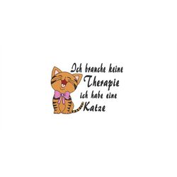 embroidery file cat therapy saying pillow pattern
