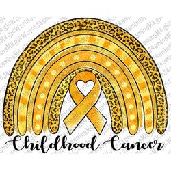 childhood cancer rainbow png sublimation design, cancer awareness png, cancer ribbon png, rainbow png,childhood cancer p