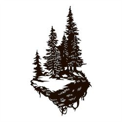 forest svg, forest print, forest png file, print file, printing forest on t-shirts, digital prints, forest clip art