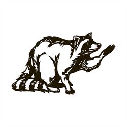 raccoon svg, digital file raccoon for printing on t-shirts, file for paper cutting, dxf, png, dxf, raccoon clip art