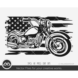 motorcycle svg us flag - motorcycle svg, clipart, biker svg, racing svg, clipart, png, cut file