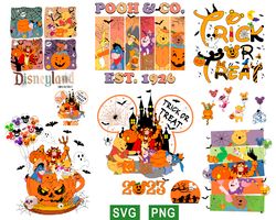winnie the pooh halloween svg bundle