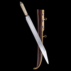 handmade carbon steel viking seax sword